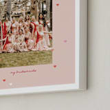 "Drops of Love: Portrait Framed Photo" - Framed Photo in Rose by Leia Matt - Frame Close-up