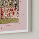 "Drops of Love: Portrait Framed Photo" - Framed Photo in Cream by Leia Matt - Frame Close-up