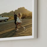 "The Big Picture: Portrait Framed Photo" - Framed Photo in White by Minted - Frame Close-up