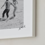 "Scripted Heart: Framed Photo" - Framed Photo in Graphite by Claudia Orengo - Frame Close-up