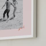 "Scripted Heart: Framed Photo" - Framed Photo in Crayon by Claudia Orengo - Frame Close-up