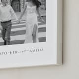 "Be There: Portrait Framed Photo" - Framed Photo in Charcoal by Blustery August - Frame Close-up