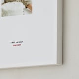 "Stamped Snap: Framed Photo" - Framed Photo in White by Minted - Frame Close-up