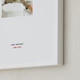 "Stamped Snap: Framed Photo" - Framed Photo in White by Minted - Frame Close-up