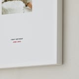 "Stamped Snap: Framed Photo" - Framed Photo in White by Minted - Frame Close-up