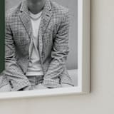 "Classic Sash: Portrait Framed Photo" - Framed Photo in Pine by Lauren Chism - Frame Close-up