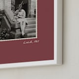 "Old Time: Portrait" - Framed Photo in Rosewood by letterfix - Frame Close-up