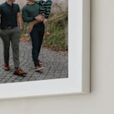 "The Big Picture: Father's Day Framed Photo" - Framed Photo in White by Minted - Frame Close-up