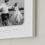 "Bevel Border: Portrait" - Framed Photo in Cream by Carolyn MacLaren - Frame Close-up