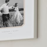 "Bevel Border: Portrait" - Framed Photo in Cream by Carolyn MacLaren - Frame Close-up