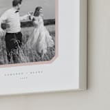 "Bevel Border: Portrait" - Framed Photo in Blush by Carolyn MacLaren - Frame Close-up