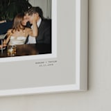 "Timeless Touch: Portrait" - Framed Photo in Ivory by Cass Loh - Frame Close-up