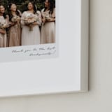 "Classic Snap (BRIDES)" - Framed Photo in Quartz by Minted - Frame Close-up
