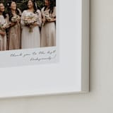 "Classic Snap (BRIDES)" - Framed Photo in Quartz by Minted - Frame Close-up