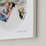 "Artifact: Oval Framed Photo" - Framed Photo in Charcoal by Snow and Ivy - Frame Close-up