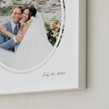 "Artifact: Oval Framed Photo" - Framed Photo in Charcoal by Snow and Ivy - Frame Close-up