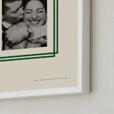 "Double Border: Landscape" - Framed Photo in Emerald by letterfix - Frame Close-up