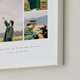 "Graduate Gallery: Portrait Framed Photo" - Framed Photo in Snow by Emily Sabol Goss - Frame Close-up