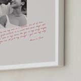 "Love Scribble: Portrait" - Framed Photo in Crimson by Jenny Millington - Frame Close-up