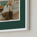 "Color Border: Portrait Framed Photo" - Framed Photo in Green by Minted - Frame Close-up