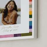 "Colorful Tiles: Portrait Framed Photo" - Framed Photo in Olive by Sierra Lee - Frame Close-up