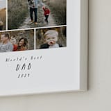 "Seven Photo: Portrait Framed Photo" - Framed Photo in Snow by Lori Wemple - Frame Close-up
