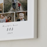 "Seven Photo: Portrait Framed Photo" - Framed Photo in Snow by Lori Wemple - Frame Close-up