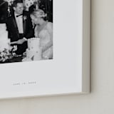 "Monogram: Portrait Framed Photo " - Framed Photo in White by Minted - Frame Close-up