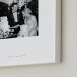 "Monogram: Square Framed Photo " - Framed Photo in White by Minted - Frame Close-up