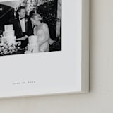 "Monogram: Landscape Framed Photo " - Framed Photo in White by Minted - Frame Close-up