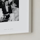 "Monogram: Portrait Framed Photo " - Framed Photo in White by Minted - Frame Close-up