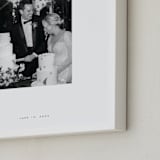 "Monogram: Portrait Framed Photo " - Framed Photo in White by Minted - Frame Close-up