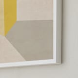 "The light" - Art Print in Yellow by Jennifer Morehead - Frame Close-up