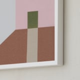 "Room Walls" - Art Print in Dusty Pink by Elliot Stokes - Frame Close-up