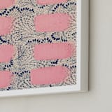 "Angst" - Art Print in Pastel Pink by Frances Sousa - Frame Close-up