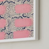 "Angst" - Art Print in Pastel Pink by Frances Sousa - Frame Close-up