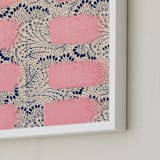 "Angst" - Art Print in Pastel Pink by Frances Sousa - Frame Close-up