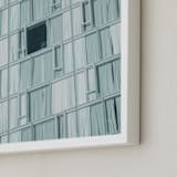 "In Reverse" - Art Print in Muted Aqua by Lindsay Ferraris Photography - Frame Close-up