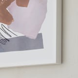 "Mixed Materials" - Art Print in Dust by Kristine Sarley - Frame Close-up