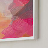 "Valley" - Art Print in Watermelon by Hooray Creative - Frame Close-up
