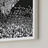 "La Torre" - Art Print in Noir by Liz Conley - Frame Close-up