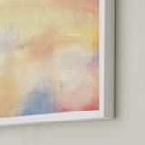 "Red Rising Sun 1" - Art Print in Morning Yellow by Susanne Kasielke - Frame Close-up
