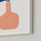 "Modern Vase #1" - Art Print in Blush by Field and Sky - Frame Close-up