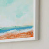 "Beach Blaze" - Art Print in Sea Breeze by Lindsay Megahed - Frame Close-up