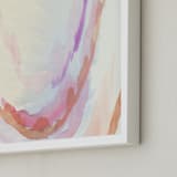 "At The Edge" - Art Print in Coral Rust by Grace Kreinbrink - Frame Close-up