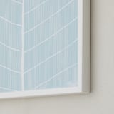 "Leaf Study" - Art Print in Sky by Kristie Kern - Frame Close-up