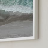 "The Shoreline" - Art Print in Sea Green by Melanie Sutherland - Frame Close-up