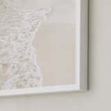 "Turquoise Tide" - Art Print in quiet beach by Kamala Nahas - Frame Close-up