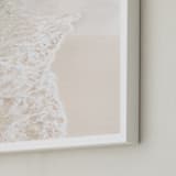 "Turquoise Tide" - Art Print in quiet beach by Kamala Nahas - Frame Close-up