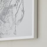 "Drawing 357 - Figure from the Side" - Art Print in Classical Grey by Derek overfield - Frame Close-up
